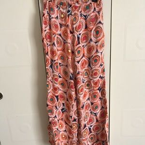 Orange palazzo pants